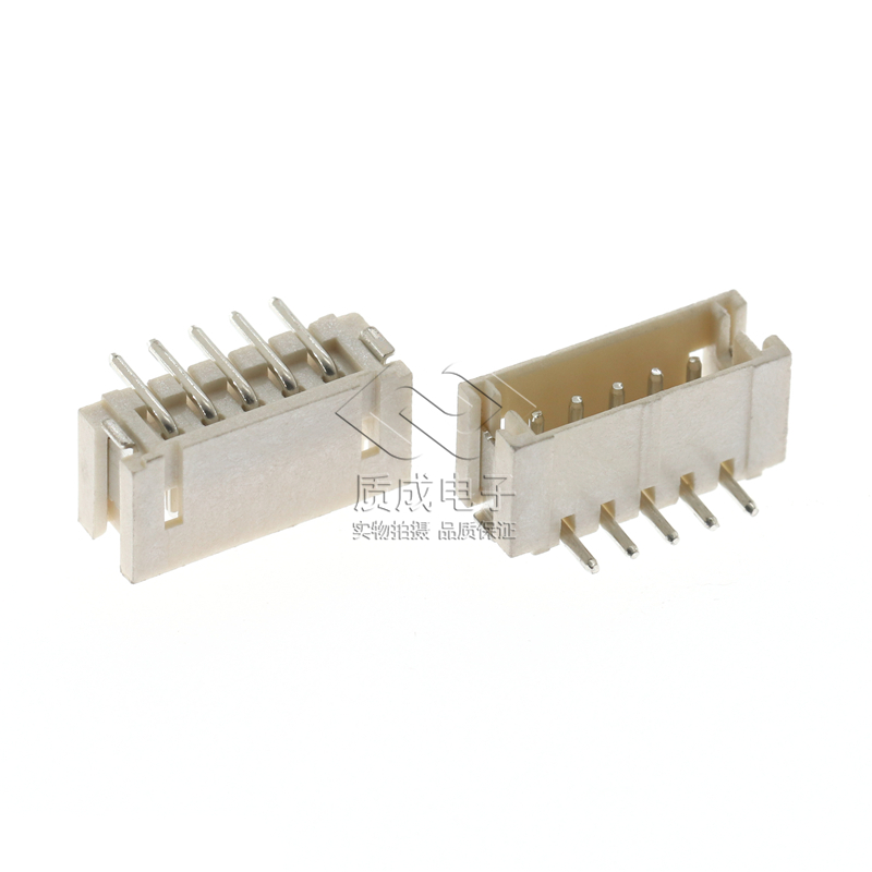 贴片针座1.5间距立贴连接器 ZH1.5-5P/1.5-5A立式接线端子SMT编带